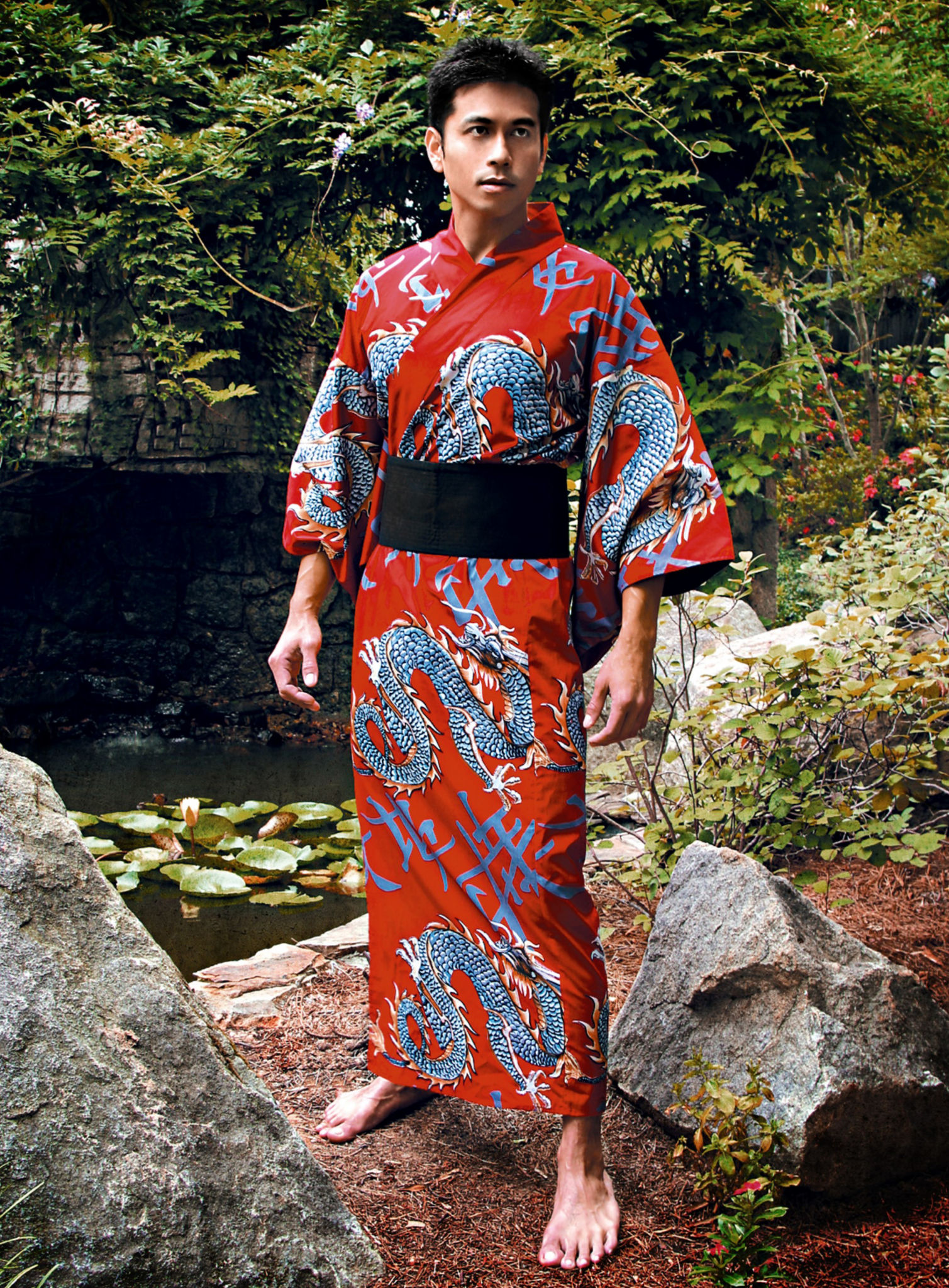 Roter Kimono 