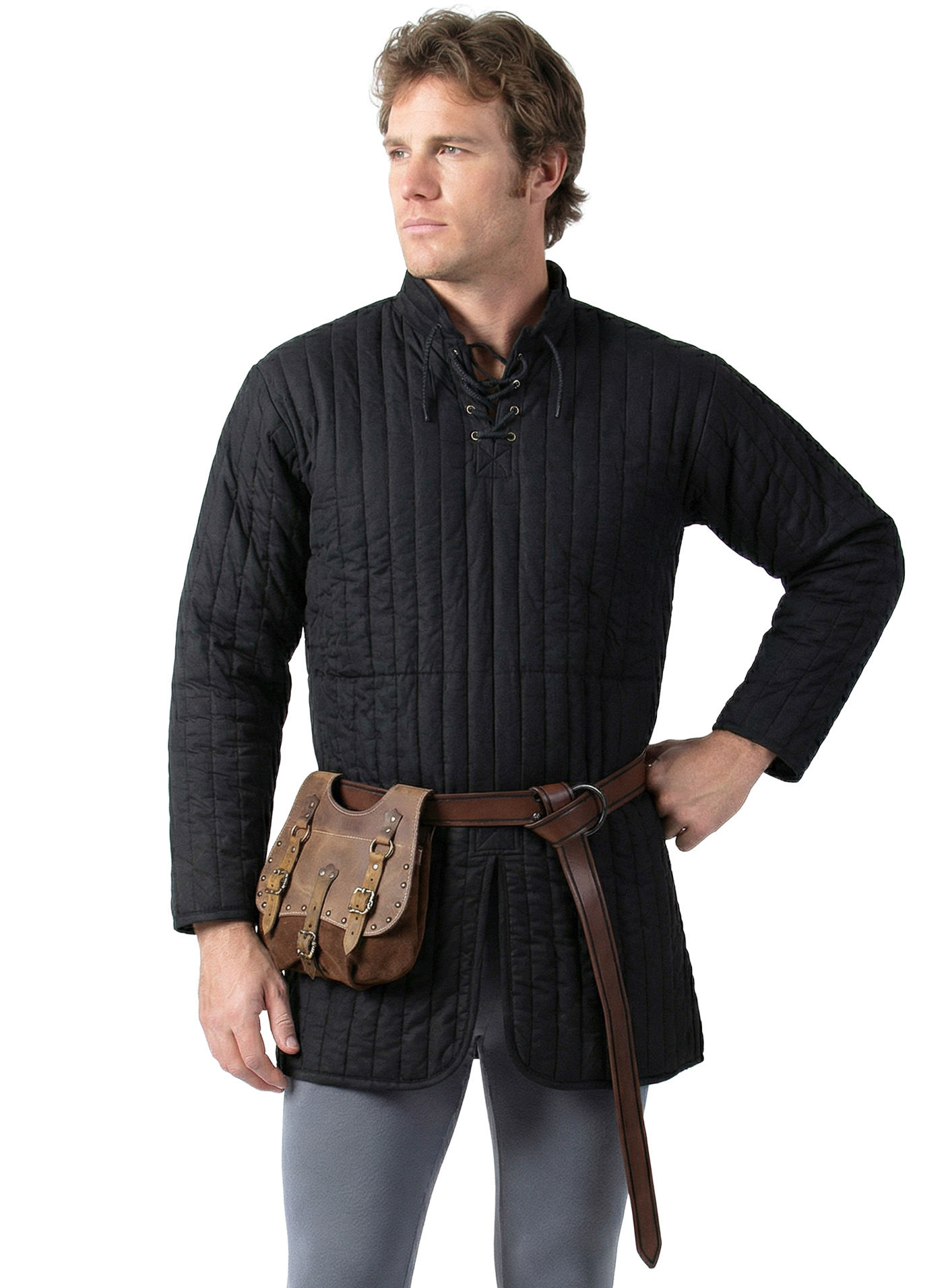 Schwarzer Gambeson 