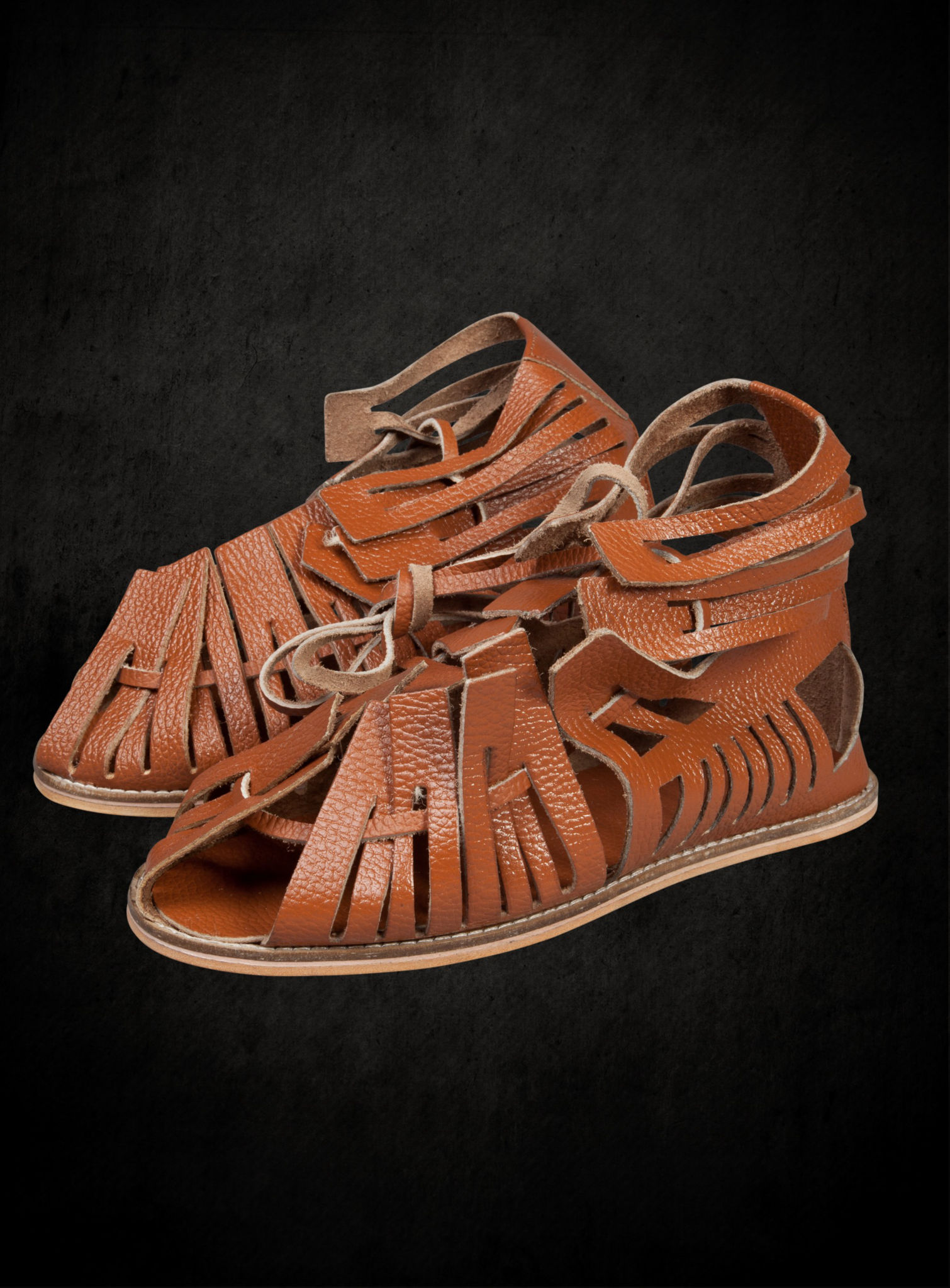 Römische Sandalen in braun 