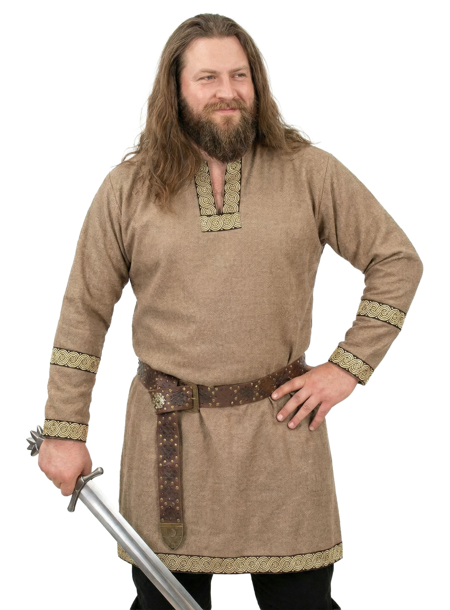 Braune Wolltunika 