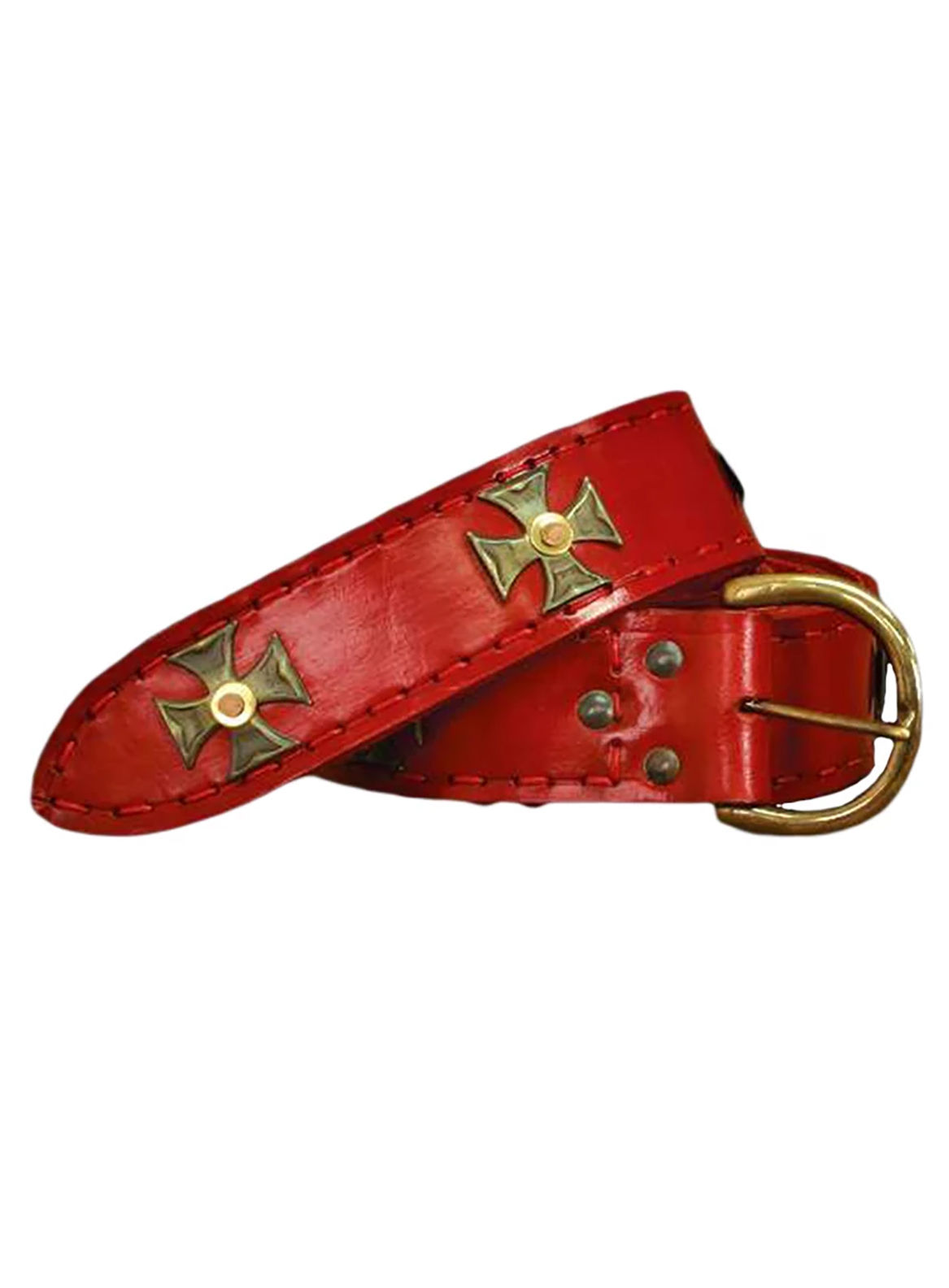 Langer Maltesergürtel in rot 