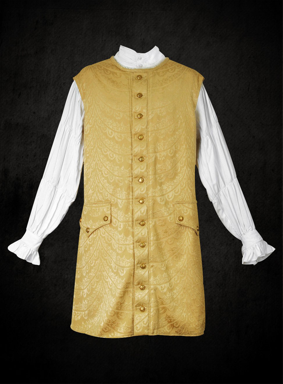 Lange Weste in gold 