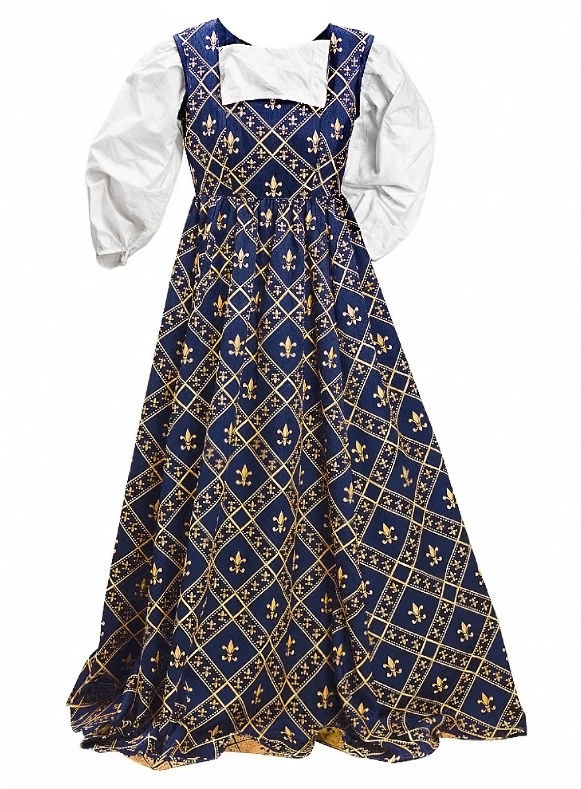 Blaues Lilienkleid 