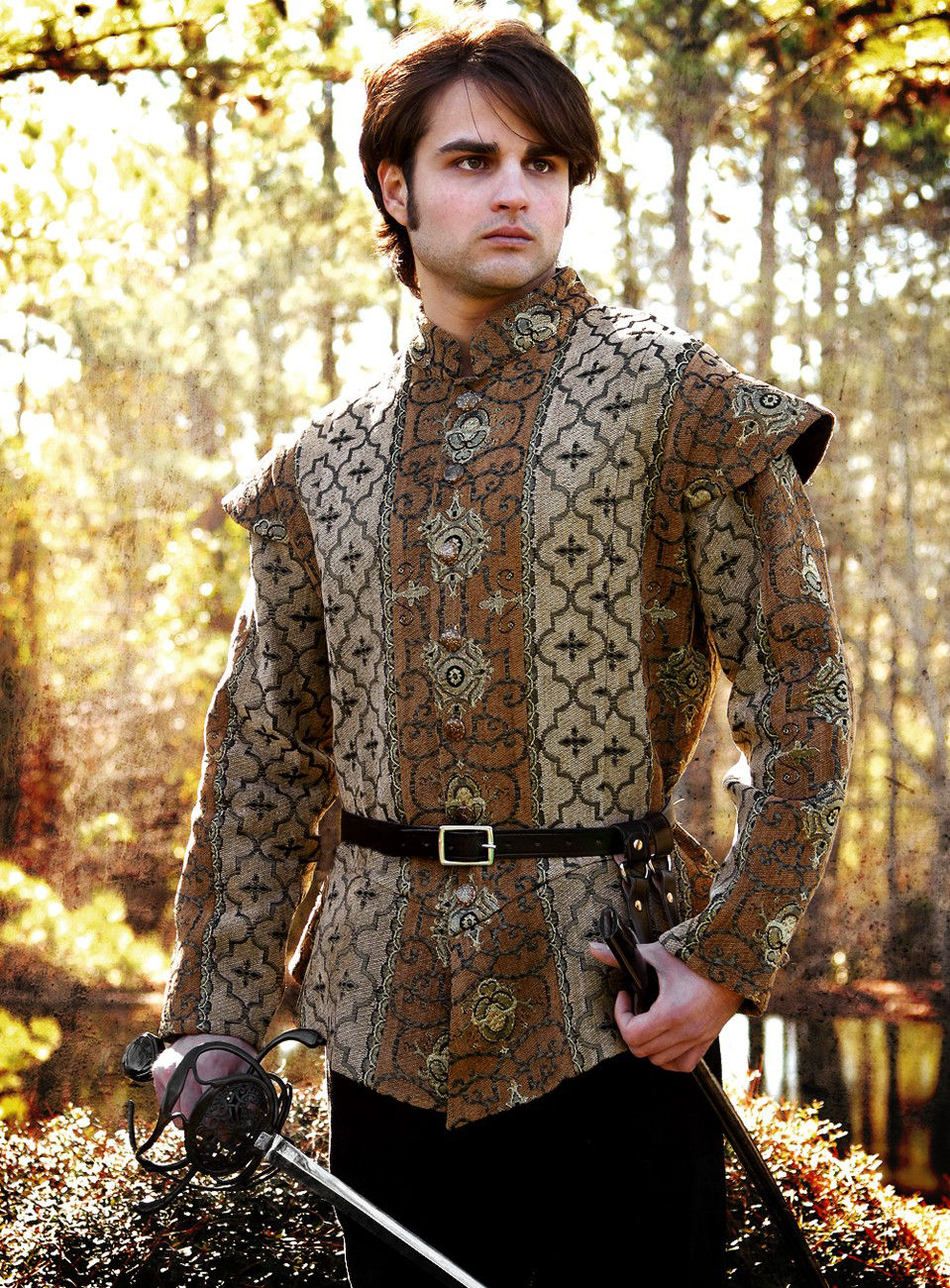 Sandfarbenes Renaissance Doublet 