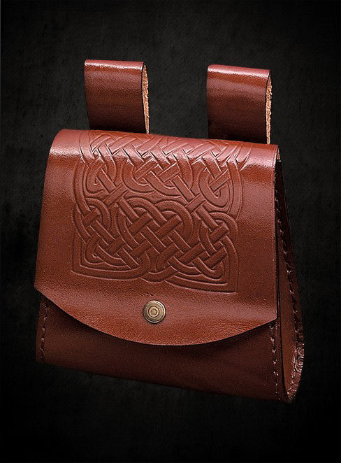 Keltische Gürteltasche braun 