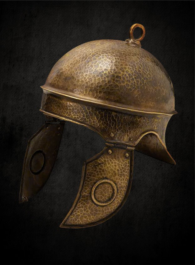 Römerhelm aus Messing 