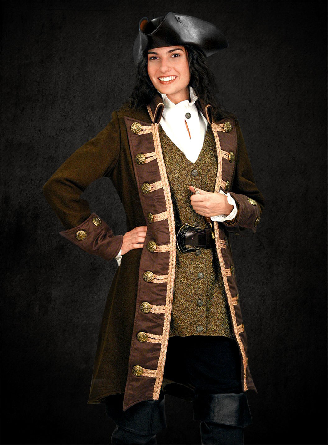 Bronzefarbene Barock Weste 