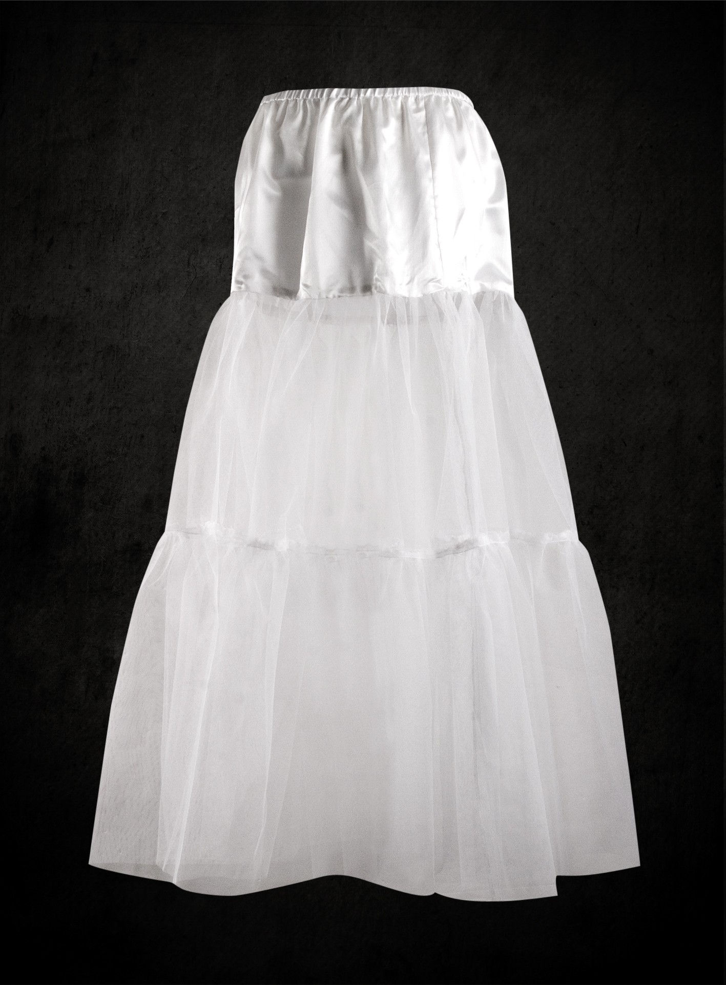 Langer Petticoat weiß 