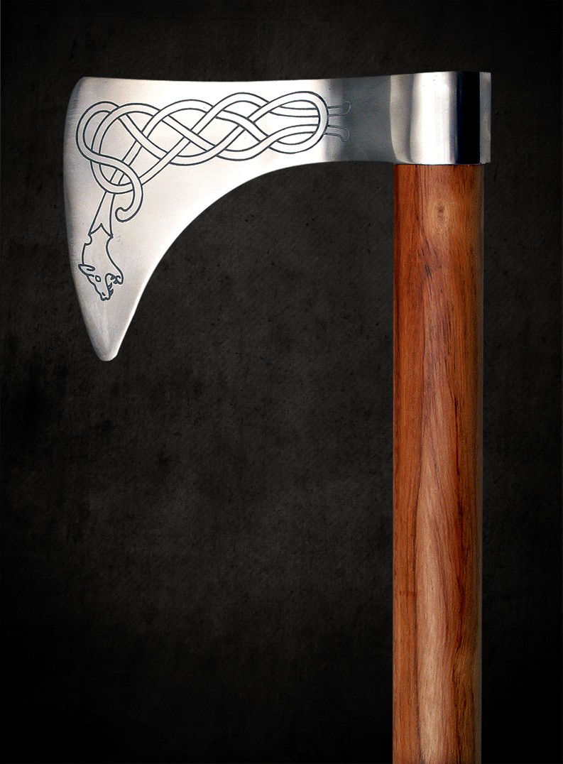 axe celtic battle knot pattern viking axes helmet weapons supremereplicas sword shield maiden