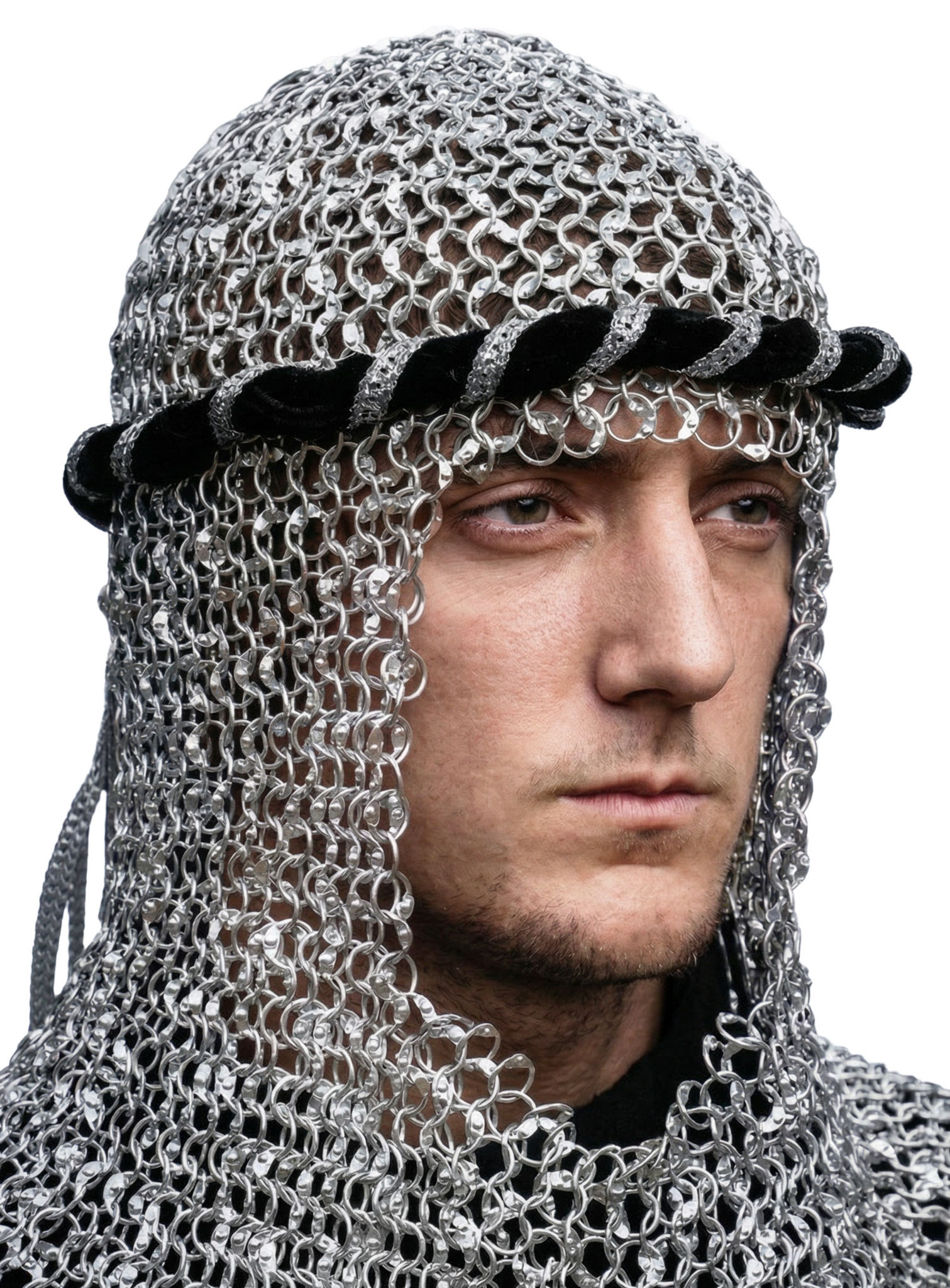 Schwarzes Helmband 