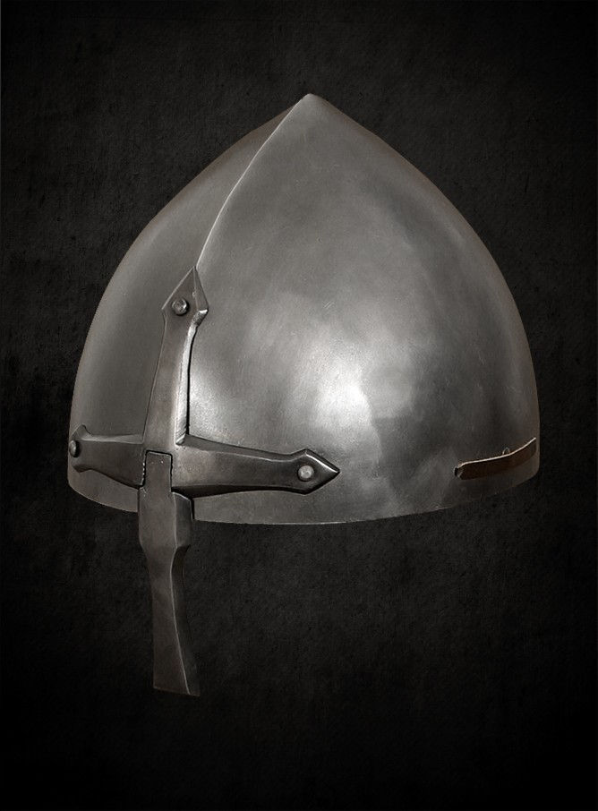 Nasal Helmet with Hinged Nose Guard