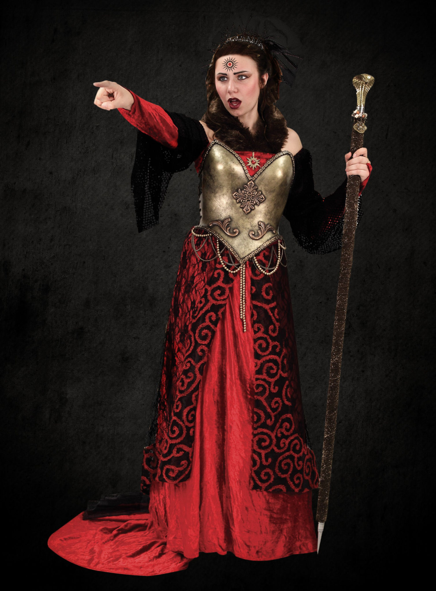 red fantasy gowns