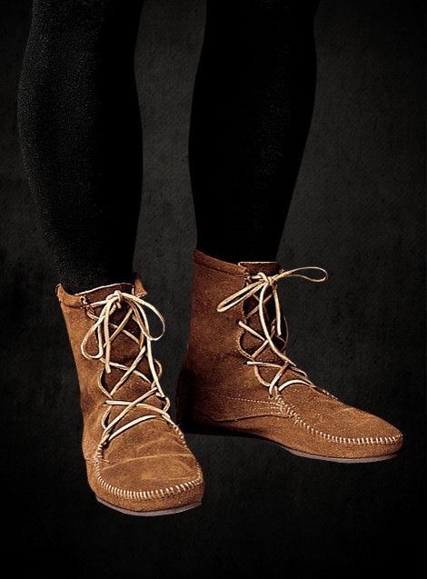flat half boots